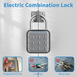 Combination Lock for Locker, Locker Lock & Gym Locker Lock - High Security, Easy to Use for Gym, School, Travel, Outdoor - Grey