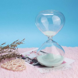 Hourglass Timer, Sandglass Timer, Glass Sand Clock Timer, Hourglass Sand Timers, 15 Minutes Cylinder Shaped Hourglass Sand Timer Sand Glass Desktop Ornament Birthday