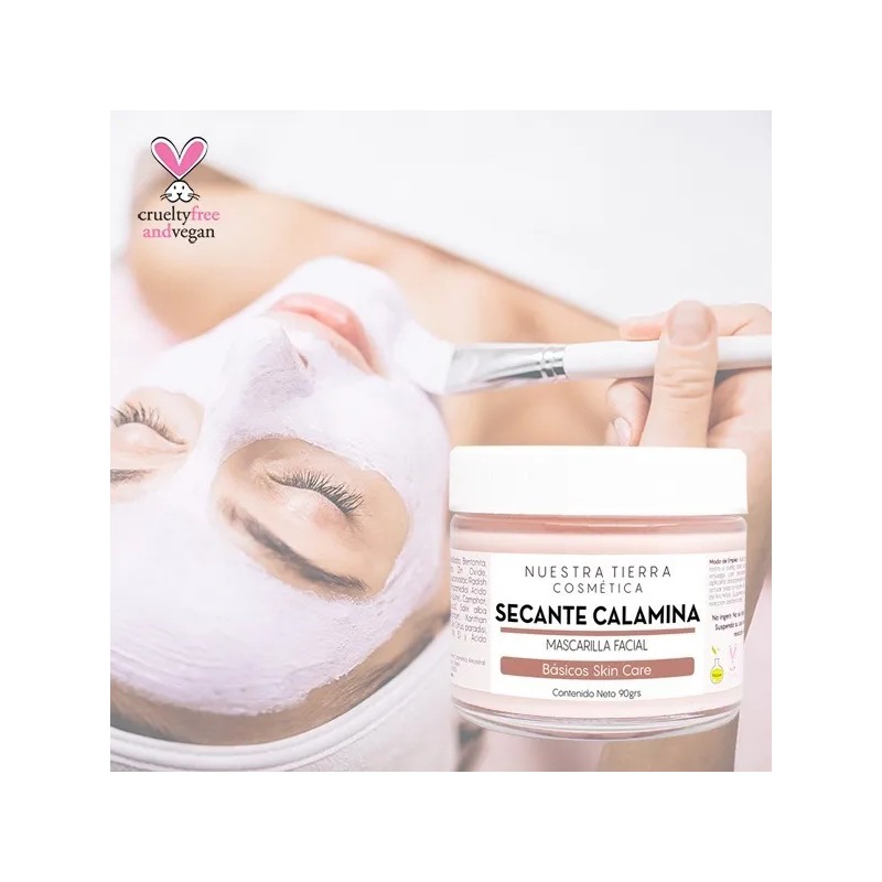 Kit Mascarilla Facial Secante: Calamina, DTOX y Carbón Activado Limpieza