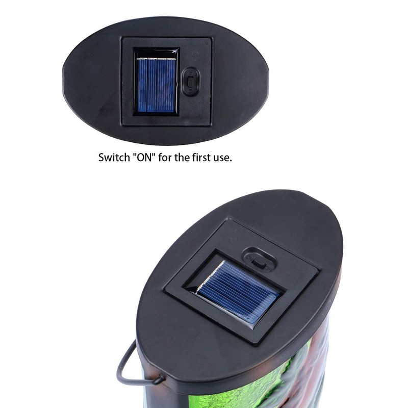 Hanging Solar Lantern Outdoor Decorative Waterproof LED Solar Cardinal Lights