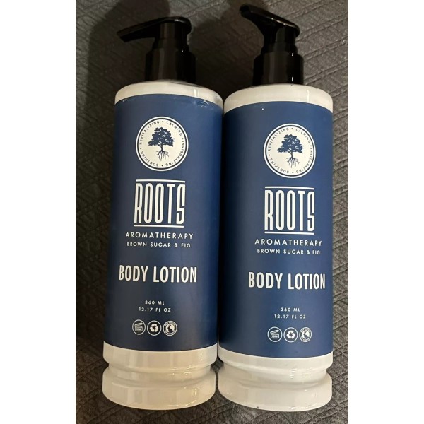 ROOTS Aromatherapy Brown Sugar & Fig 2 Bottles BODY LOTION