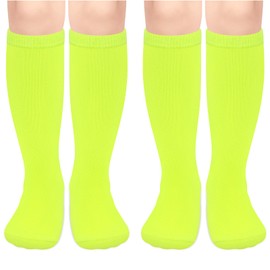 Neon Green Soccer Socks Youth Football Socks Youth Boys Soccer Sock Kids Baseball Sock Green Accessories for Spirit Week