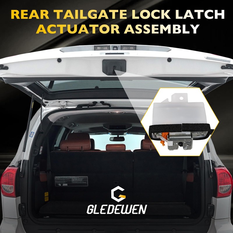Trunk Latch Tailgate Lock Actuator Compatible with Toyota Sequoia 2008-2021