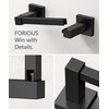 FORIOUS Toilet Paper Holder Wall Mount, Stainless Steel Rustproof Double