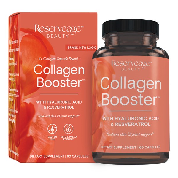 Reserveage Beauty, Collagen Booster, Collagen Supplement for Skin Care and Joint Health, Supports Healthy Collagen Production for Men & Women, 60 Capsules (30 Servings)