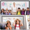 Kosiz 60 Pcs Composition Bulletin Board Borders Black and White