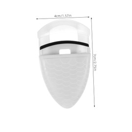 OATIPHO Travel Eyelash Curler Mini Plastic Curling Tool with Fish Scales Pattern Safe Non Irritating Design for Lashes Compact and Lightweight for Home Travel Use Replacement Lash Pad