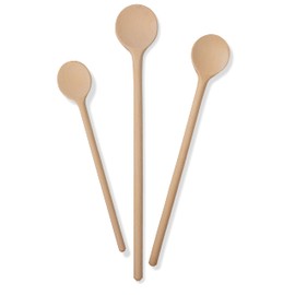 Wooden Cooking Spoon Made of Untreated Beech Wood | 1 Cooking Spoon Set 5 Spoons Size 25/30/35 cm | Handmade Wooden Cutlery | Kitchen Aid Wood | Practical Wooden Spoon - Wooden Cooking Spoon