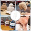 BENECREAT 50PCS Acrylic Pom Pom Hat Removable Buttons, Oval Pom