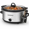 6 Quart Slow Cooker with Locking Lid, Removable Stoneware &