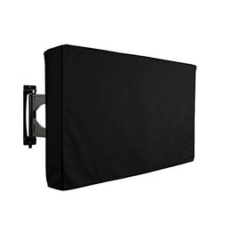 Outdoor TV Cover Waterproof UV Flat Screen Protection Cover for 22” to 75” TV Indoor Dust-proof UCARE Furniture Cover Fits Most Mounts and Brackets Black (30-32”)