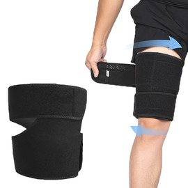 YAARUJEE Thigh Supporter, Unisex, Compression Fixed, Breathable, Anti-Fatigue, Supporter, Thighs, Withstand Violent Movement, Hamstring Protection, Exercise, Running, Muscle Training, Hand Washable,