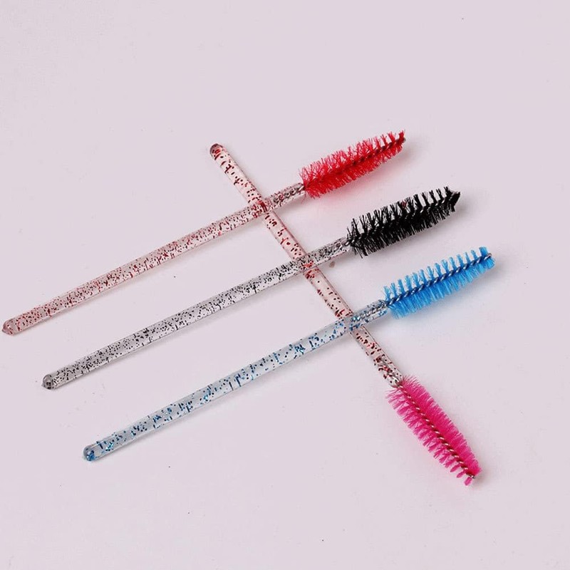 50 cepillos desechables para pestañas, cepillo de cejas, varitas de