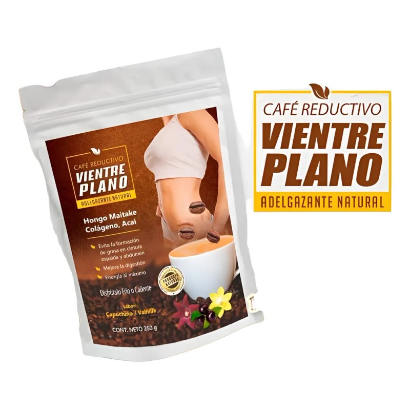 Café Vientre Plano Capuchino Fit Plus Sabor Vainilla 250g