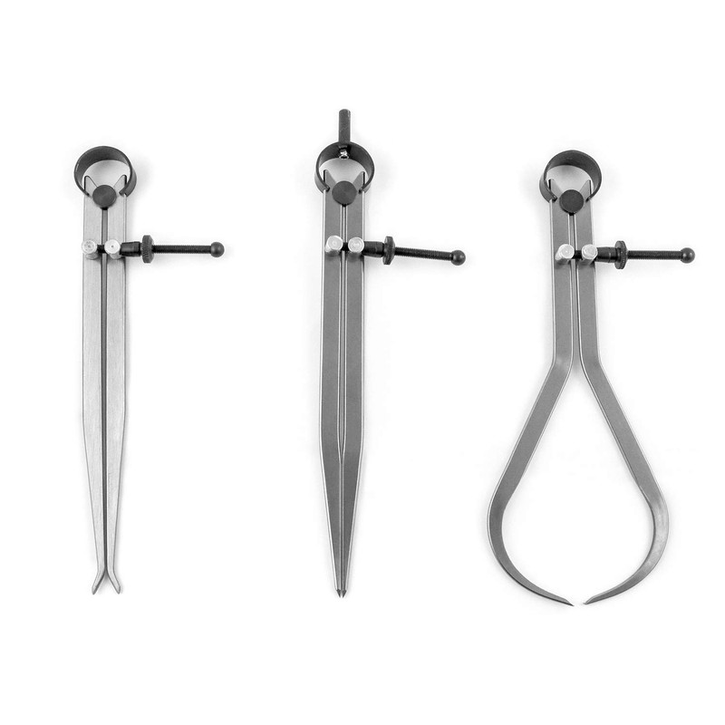 QWORK® Compass, Inner Button and Compass, Professional Compass Measuring Tool,