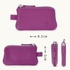 LEDEROW Leather Key Case Small with Zip for Men and