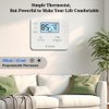 Programmable Thermostat for House,5-1-1 Day Programmable,Multi-Stage,Digital Energy-Saving Thermostat,2 Heat/2 Cool,