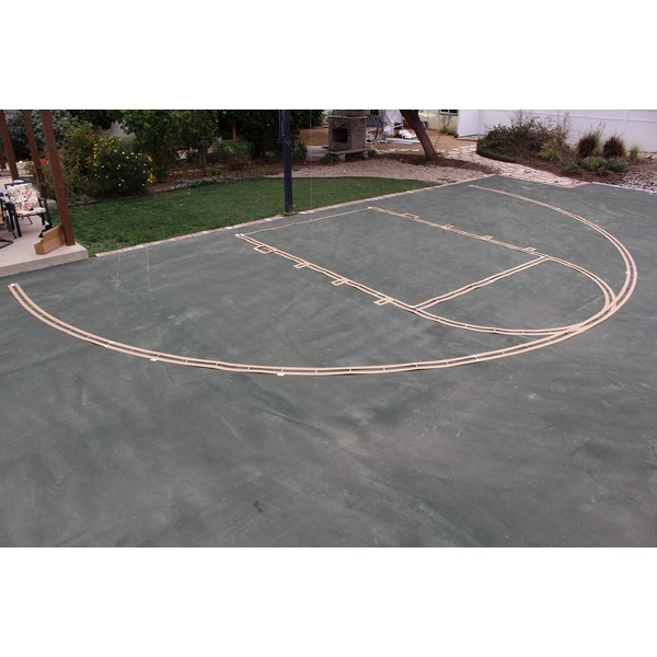 Ronan Sports Complete Easy Court Premium Basketball Marking Stencil Kit (No Paint Included)