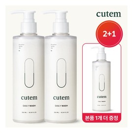 Qtem 2+1 Special Moisturizing Cleanser Daily Wash 300ml 3 / 큐템 2+1 기획수분보습클렌저 데일리워시 300ml 3