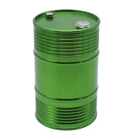 LAFEINA Metal 96mm/3.8in Oil Drum Fuel Tank Container for 1/10 RC4WD D90 SCX10 Rock Crawler RC Car Decor Parts (Green)