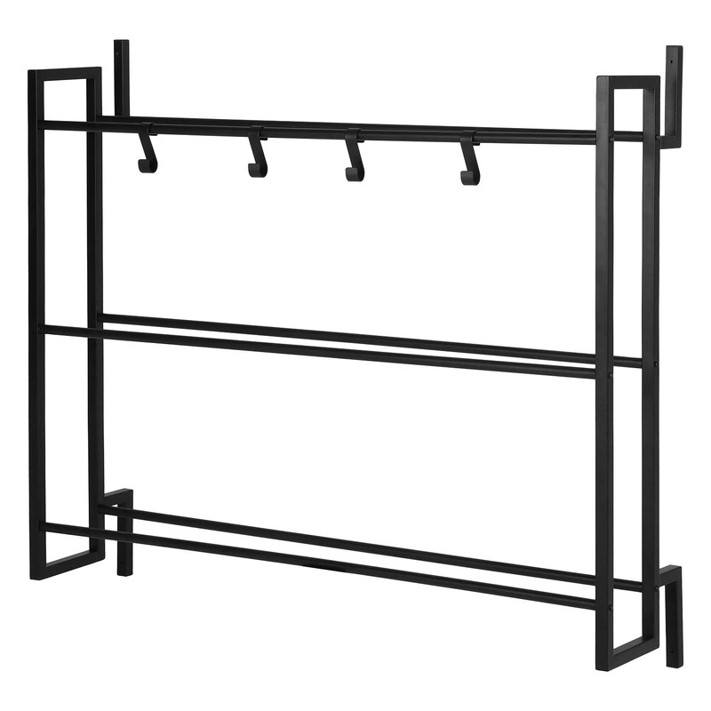 MyGift Ball Rack Wall Mounted, 3 Tier Gym Exercise Equipment