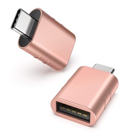 Syntech USB C to USB Adaptor, Rose Gold