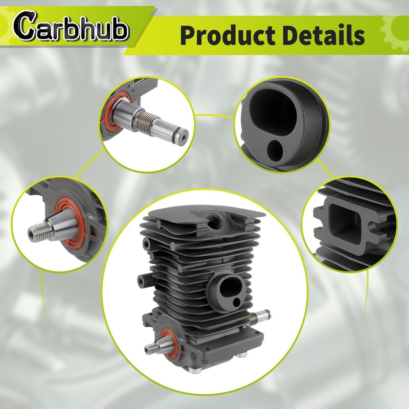 Carbhub MS180 Cylinder Piston Crankshaft for Stihl MS170 MS180 018