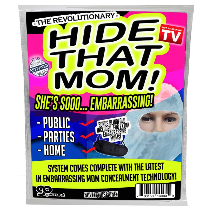 Hide That Mom, Revolutionary Embarrassing Mom Concealment System, Mothers Day