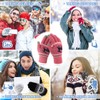 VENI MASEE Winter Women Lovely Deer Print Double Layer Keep