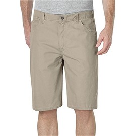 Dickies Men's 11 Inch Lightweight Duck Carpenter Short, Desert Sand, 34