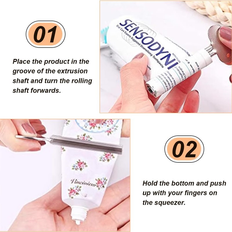 Tube Squeezer for Toothpaste, Tube Squeezer Stainless Steel, Toothpaste Dispenser,