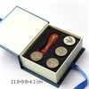 DBEFTLI 4-Piece Botanical Wax Seal Stamp Set – Interchangeable Solid