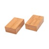 Venbytech for 2Pcs Bamboo Yoga Block Yoga Brick Lightweight Practical