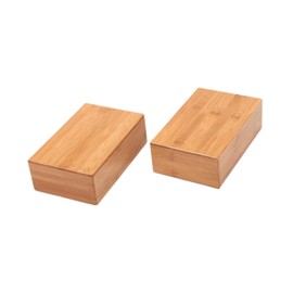 Venbytech for 2Pcs Bamboo Yoga Block Yoga Brick Lightweight Practical Yoga Accessory Exercise