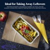 encase 50 x Large Aluminium Foil Food Containers and Lids