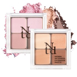 Manufacturer C&O Cosmetics Manufacturer and Distributor Co., Ltd. Natinda 4 eyeshadow palette brown lavender cool tone warm tone / 나틴다 4구 아이섀도우 팔레트 브라운 라벤더 쿨톤 웜톤