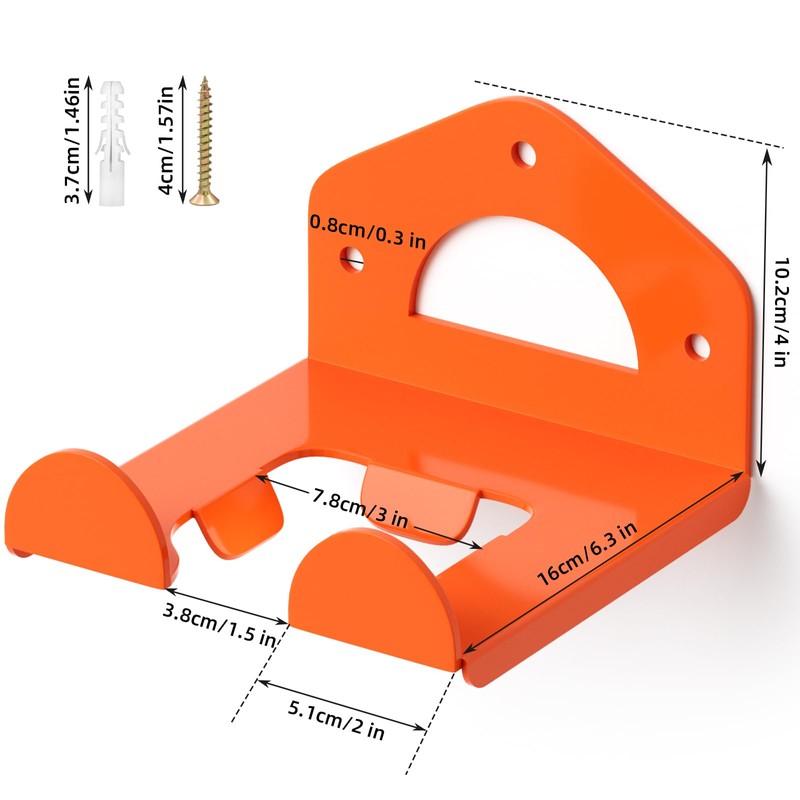 reliahom Weed Eater Hanger, Heavy Duty Weedeater Rack Wall Mount,