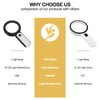 JMH Magnifying Glass with Light, 30X Handheld Large 18LED Cold