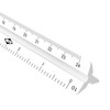 ALVIN Engineering Triangular Scale Ruler White with Black Graduations 12"