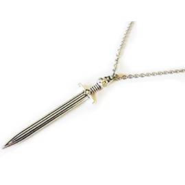Game of Thrones Sword Necklace LONGCLAW Jon Snow Sword Game of Throne Sword Pendant Letter Opener Valyrian Steel Replica House Stark ned ice