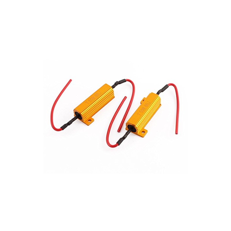 sourcing map 2PCS 50W 8 Ohm Load Resistor Fix Hyper
