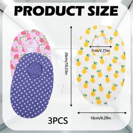 3 Pcs Reusable Ostomy Pouch Covers, Colostomy Bags, Washable Stoma Bag Covers/Odor Control for Colostomy/Ileostomy/Urostomy (Men/Women)