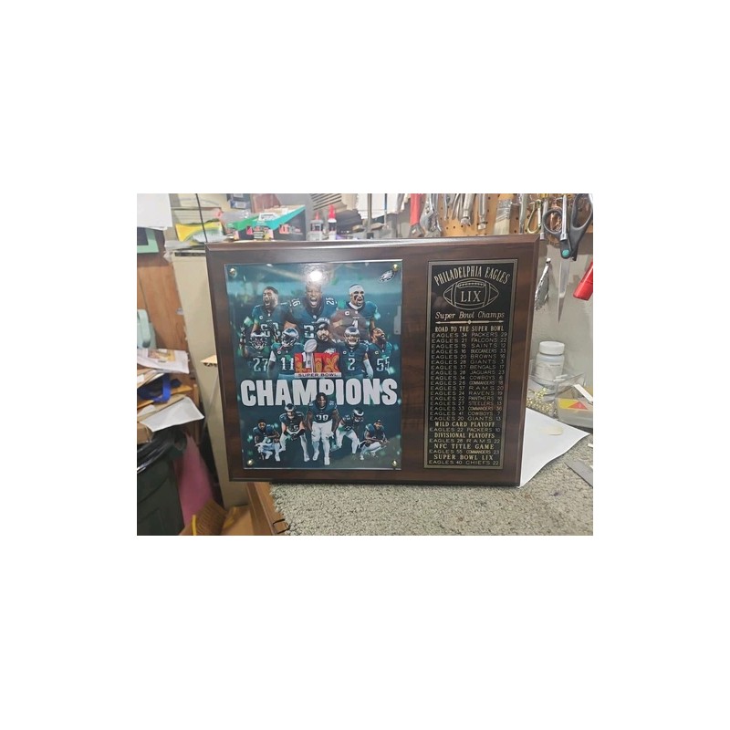 na Philadelphia Eagles 2024-2025 Super Bowl 59 Champions 12" X