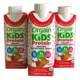 Orgain Kids Proteina Sabor Fresa Para Niño 3pack 244ml