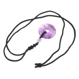 IWOWHERO Portable Crystal Pendant Necklace for Men and Women Stylish Traditional Amulet Party Accessory for Safety and Harmony Natural Gemstone Jewelry