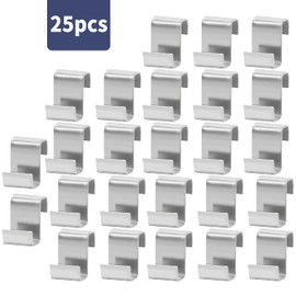 Zayin 25Pcs Z Clips for Greenhouse Glass Panes Greenhouse Clips for Glass Stainless Steel Greenhouse Z Clips Greenhouse Window Clips Glass Pane Fixings Clips for Greenhouse Glass Replacement Accessorie