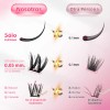 Gorgeous Olivia 88 Pestañas Postizas Kit Completo Rosa Chicle Black