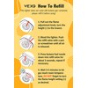 VEXO-Mini4 Torch Lighter Quad 4 Jet Flame Windproof Butane Refill