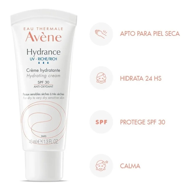 Avene Hydrance Riche Spf Hidratación