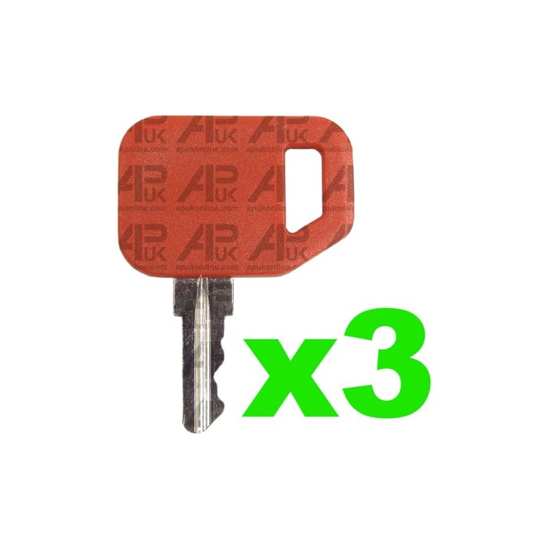 APUK 3x Ignition Key Replacement for John Deere Commercial Dozer